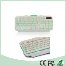 Ce Certificado RoHS 104 Teclas LED verde Backlight Backlit Gaming Keyboard Multimedia (KB-1901EL-G)